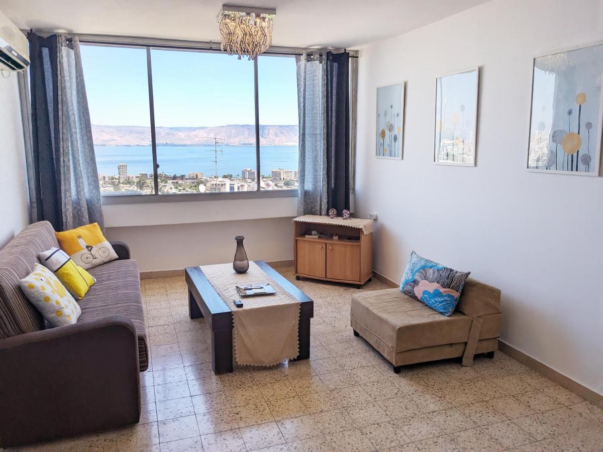 דירות טבריה 1Bdrm Apt With Panoramic View Of Sea And Mountains מראה חיצוני תמונה